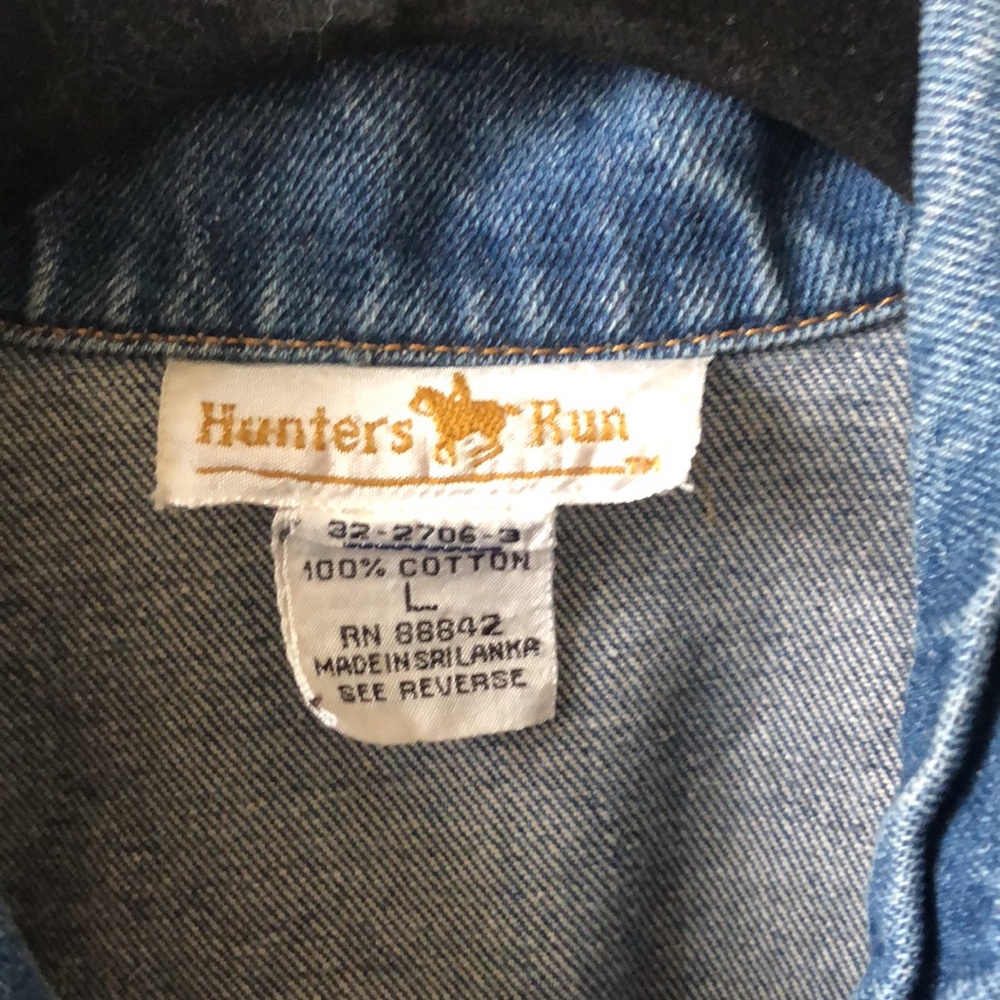 Hunters run size large Jean jacket - Picture 3 of 3